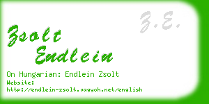 zsolt endlein business card